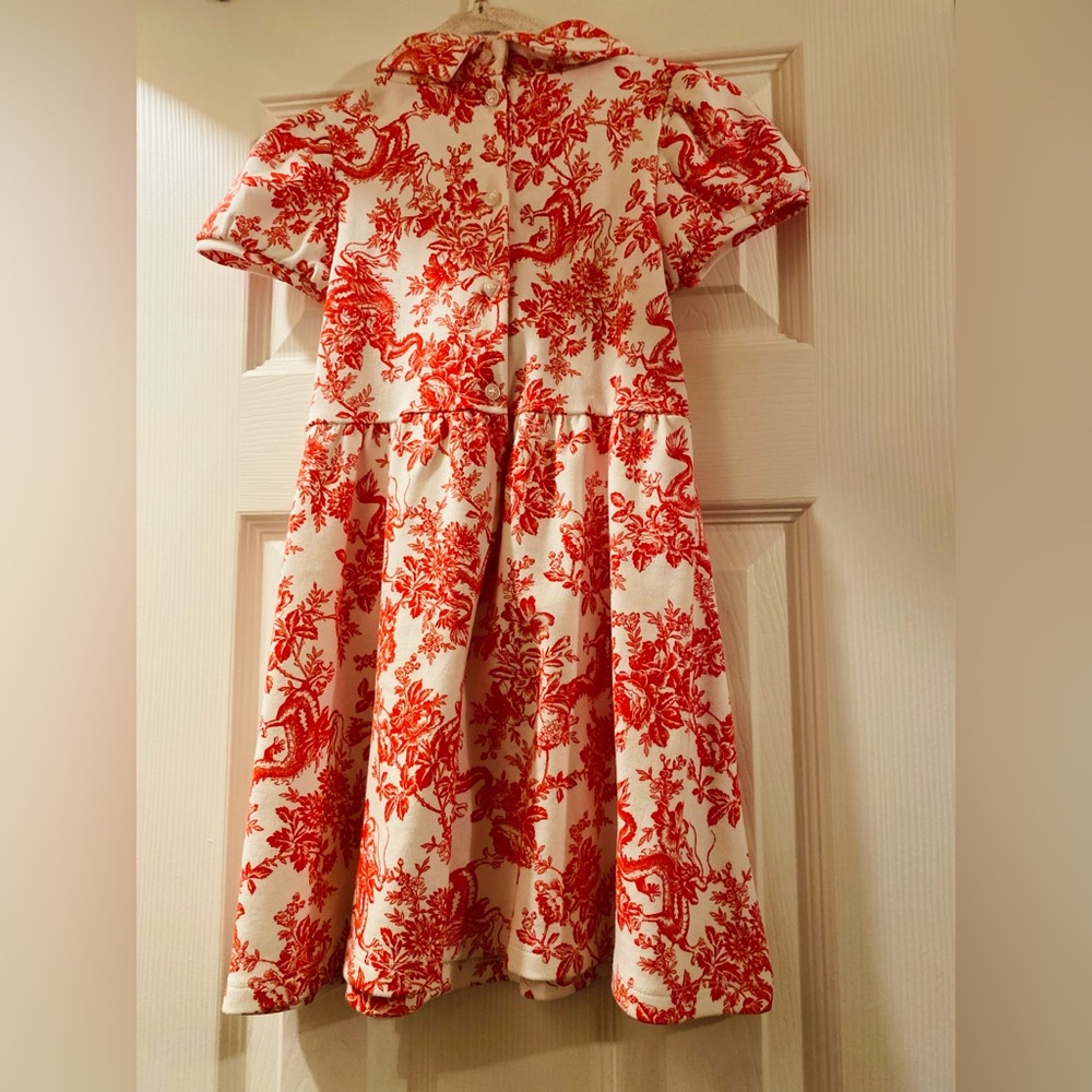 Janie and Jack Red Floral Kids Dress